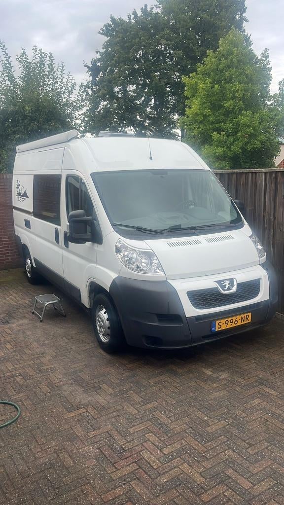 Camperbus peugeot boxer buscamper L2H2, Overige merken, Buscamper of Camperbus, Tot en met 2, Treinzit