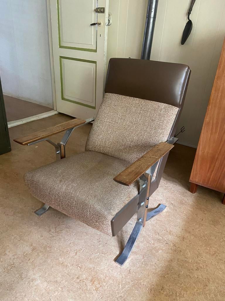 Mid-century lounge chair, Huis en Inrichting, Stoelen, Ophalen, Gebruikt, Mid century, Overige kleuren