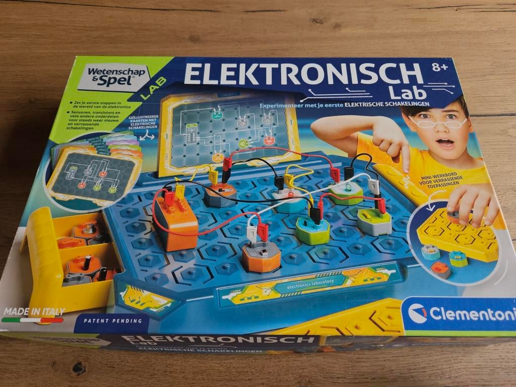 Clementoni Wetenschap & Spel Elektronisch Lab, Kinderen en Baby's, Speelgoed | Educatief en Creatief, Ophalen of Verzenden, Gebruikt