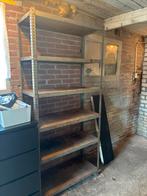 Gratis: Stevige ijzeren stellingkast - zelf demonteren, Ophalen, Gebruikt