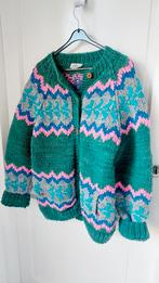 Matisab wollen dames vest L handgemaakt Ecuador, Kleding | Dames, Maat 42/44 (L), Zo goed als nieuw, Groen, Matisab