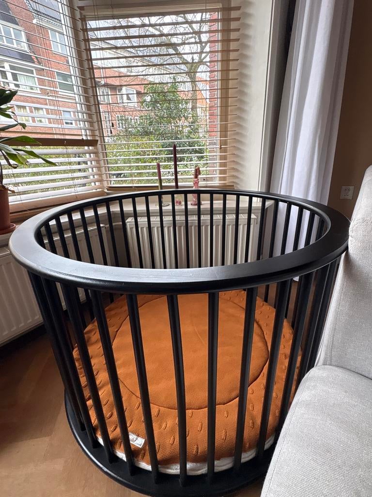 Bopita Box Zwart - Rond, Kinderen en Baby's, Boxen, Ophalen, Gebruikt, Rond, Boxkleed