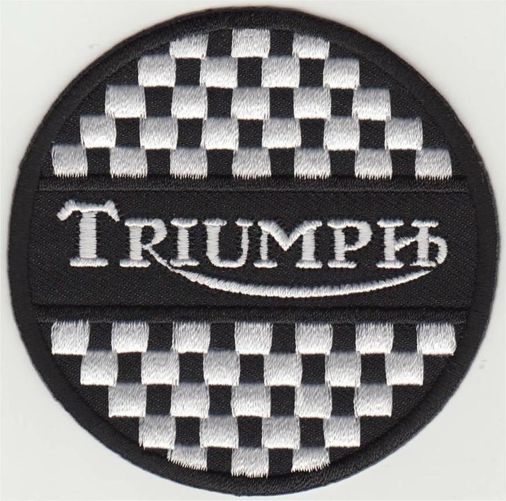 Triumph stoffen opstrijk patch embleem #26, Motoren, Accessoires | Overige, Nieuw, Ophalen of Verzenden