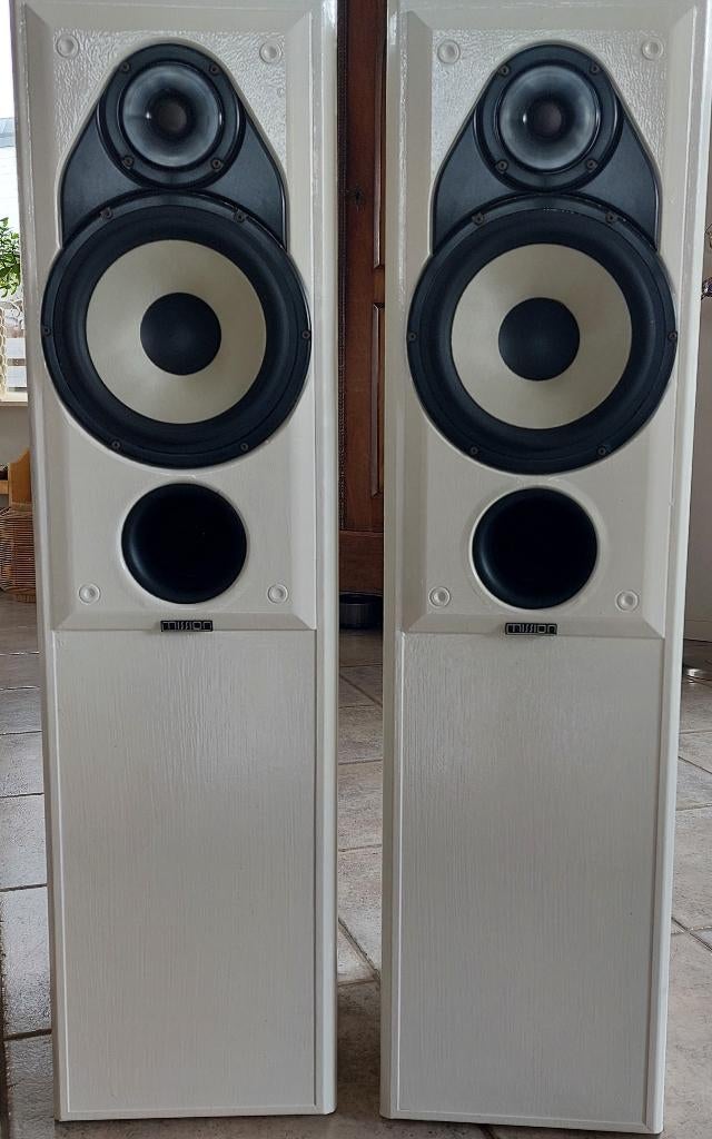Mission speakers, Gebruikt, 60 tot 120 watt, Front, Rear of Stereo speakers, Ophalen