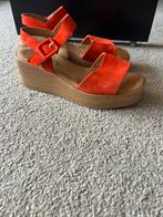 Schoenen/ leren sandalen Gabor 38, Kleding | Dames, Oranje, Zo goed als nieuw, Sandalen of Muiltjes, Ophalen of Verzenden