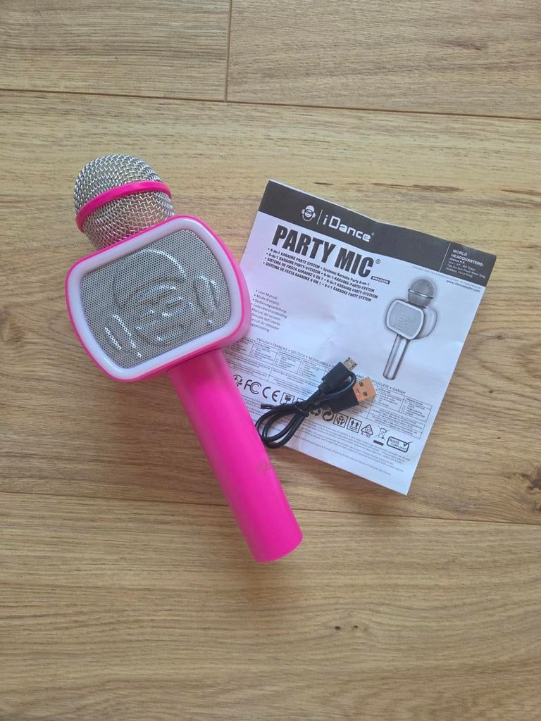 Idance party mic, karaoke, Ophalen of Verzenden, Zo goed als nieuw, Microfoon(s)