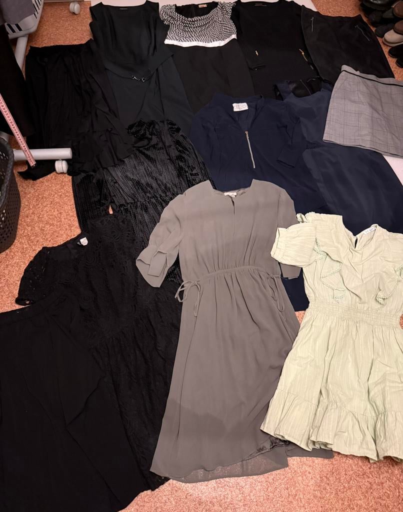 13 -delig Pakket jurkjes/rokken maat 36 en 38 €17,50, Ophalen of Verzenden, Zo goed als nieuw, Maat 36 (S)