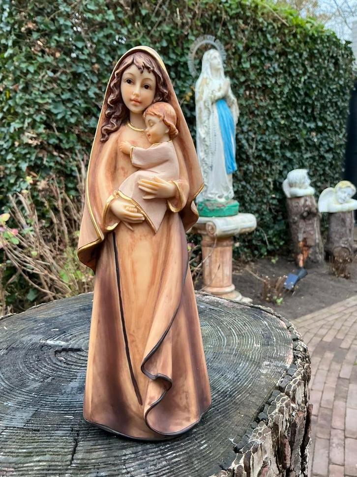 Prachtig Mariabeeld ❤️ Maria met kindje, Antiek en Kunst, Antiek | Religie, Ophalen of Verzenden