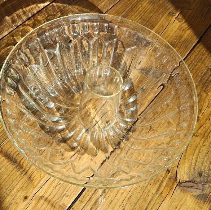 Tulband cake vorm glas, Ophalen