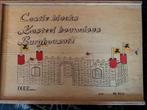Kasteel bouwdoos houten blokken 65 stukken, Ophalen of Verzenden, Zo goed als nieuw, Overige merken