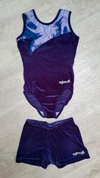 Paars turnpakje met bijpassend broekje maat 8 - Ogivo, Paars, Zo goed als nieuw, Turnpak(je), Kindermaat 122 t/m 140