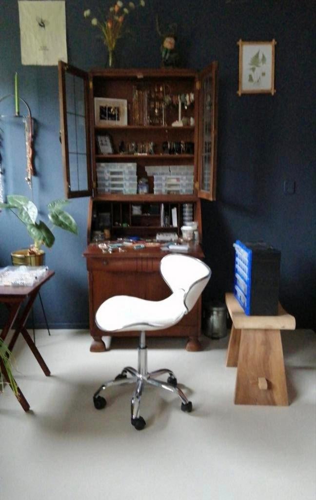 Sieraden werkkast, Vintage Secretaire Vitrinekast, Hobby en Vrije tijd, Ophalen, Overige typen