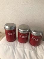 Oude emaille koffie suiker en thee bussen, Antiek en Kunst, Ophalen of Verzenden