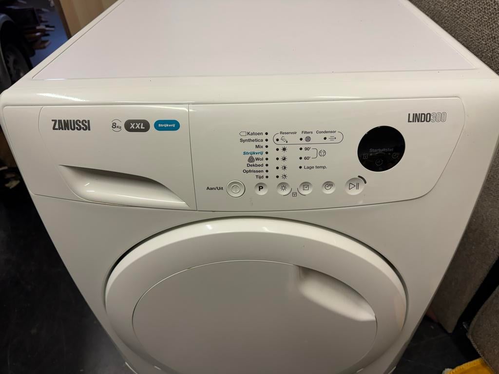 Zanussi Lindo300 Condensdroger 8kg XXL Strijkdroog, Witgoed en Apparatuur, Wasdrogers, Ophalen, Gebruikt, 8 tot 10 kg, Voorlader