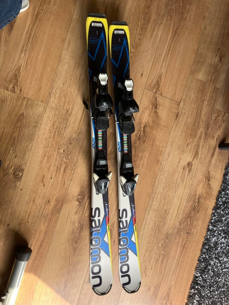 Salomon Ski's 120 cm - Goede staat incl stokken, Ophalen, Gebruikt, 100 tot 140 cm, Salomon
