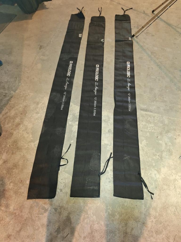 3 Prologic karperhengels 12 ft 3.5 lbs met sleeves, Ophalen, Zo goed als nieuw, Werphengel