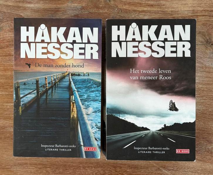 Hakan Nesser Thrillers - 2 Boeken, Boeken, Thrillers, Gelezen, Scandinavië, Ophalen of Verzenden