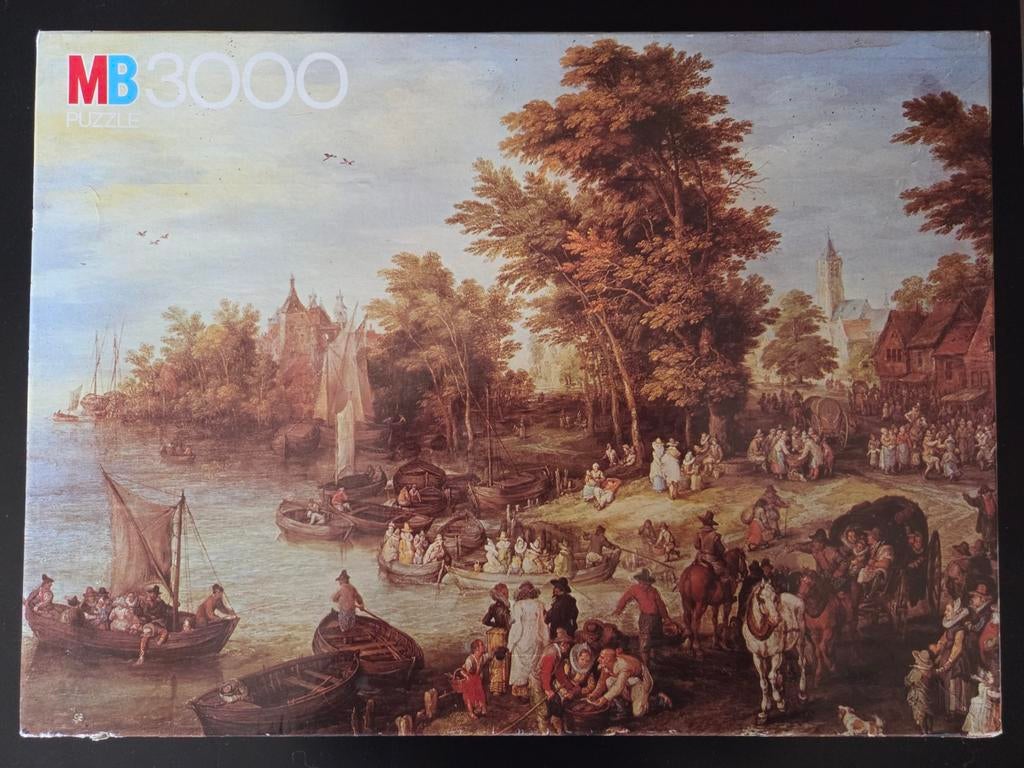 Mb grand puzzle 3000 stukjes de aanlegplaats puzzel, Ophalen of Verzenden, Meer dan 1500 stukjes, Gebruikt