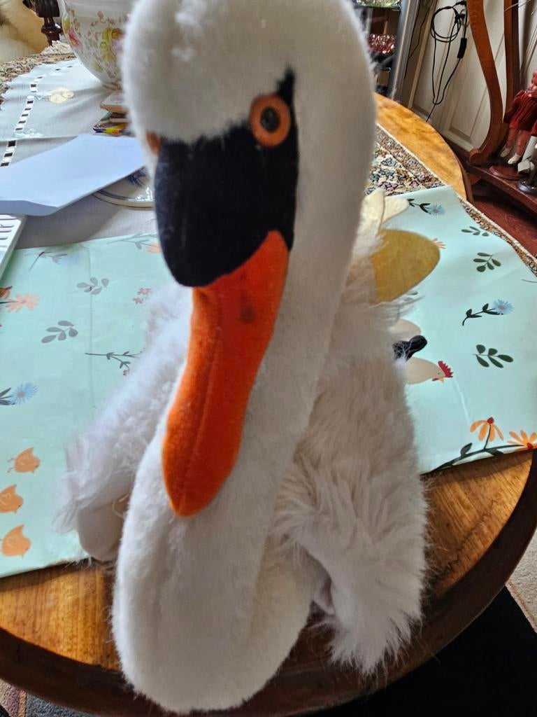 Steiff Zwaan - Zo goed als nieuw, Antiek en Kunst, Ophalen of Verzenden