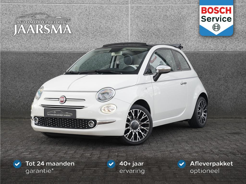 Fiat 500C 0.9 TwinAir Turbo Collezione |CarPlay |Automaat |C, Gebruikt, Cabriolet, Wit, Bedrijf