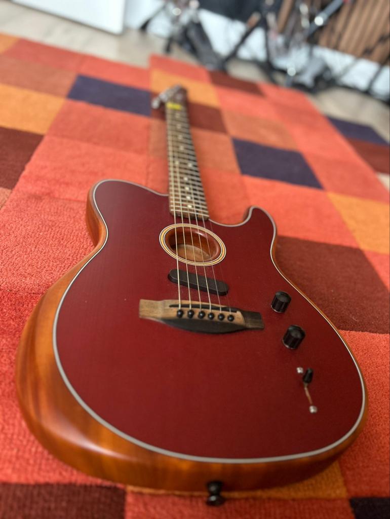Fender Acoustasonic Telecaster USA - Special Edition Rood, Muziek en Instrumenten, Ophalen of Verzenden, Zo goed als nieuw, Western- of Steelstringgitaar