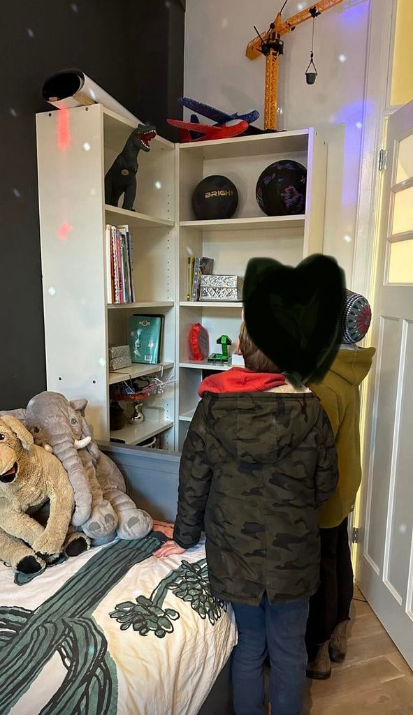 2x Billy kasten wit 60 breed, Ophalen, Gebruikt, 50 tot 100 cm, 150 tot 200 cm