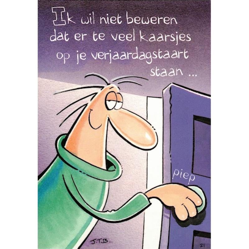 Verjaardagskaart Teveel kaarsjes bij Stichting Superwens!, Diversen, Ophalen of Verzenden, Nieuw