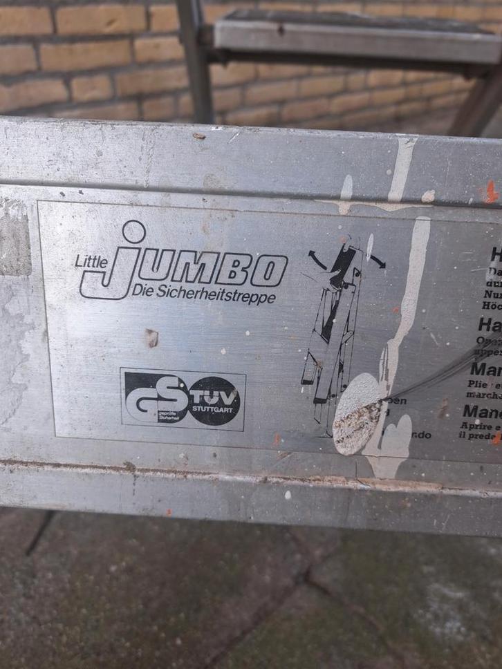 Little Jumbo trap voor op de bouw, Doe-het-zelf en Verbouw, Ladders en Trappen, Gebruikt, Trap, Minder dan 2 meter, Ophalen