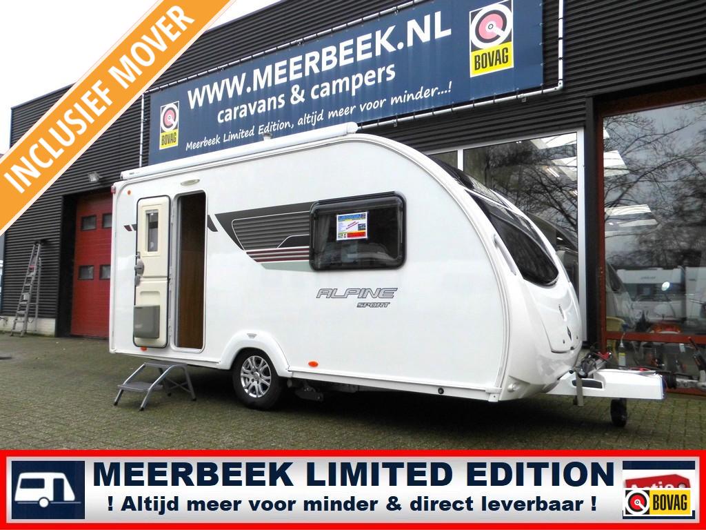 Sprite Alpine Sport 420 CT +MOVER +LUIFEL +BADKAMER!, Caravans en Kamperen, Caravans, Schokbreker, Rondzit, Tot en met 2, 1000 - 1250 kg