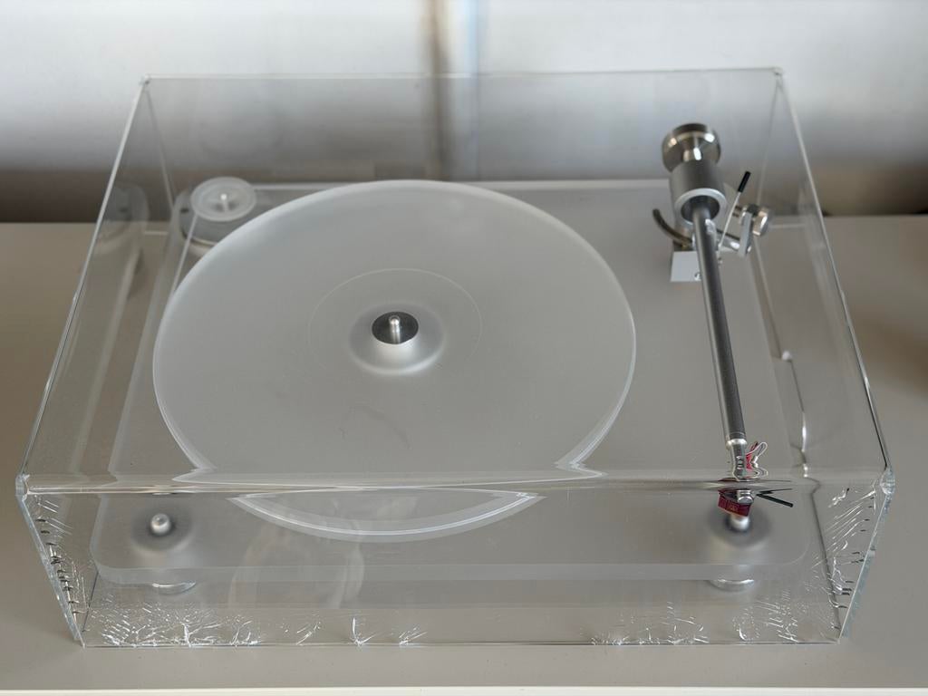 Clearaudio Emotion platenspeler met Audio-Technica AT33EV MC, Audio, Tv en Foto, Platenspelers, Ophalen, Gebruikt, Platenspeler