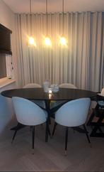 Eettafel Oslo ovaal 180 cm met kruispoot, Gebruikt, 150 tot 200 cm, Ovaal, 50 tot 100 cm