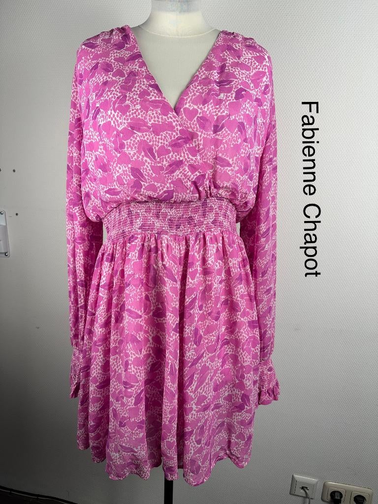 Fabienne Chapot Jurk  (mt: 44) 14,4/9959, Maat 42/44 (L), Ophalen of Verzenden, Zo goed als nieuw, Roze