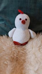 Superzachte knuffel Kip wit gehaakt handgemaakt, Ophalen of Verzenden, Nieuw