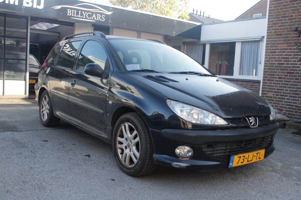 Peugeot 206 SW 1.6-16V XS / elektrische ramen / rijd goed, Voorwielaandrijving, Zwart, 4 cilinders, Zwart