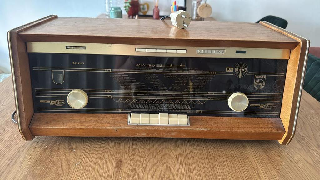 Vintage Philips buizenradio – werkend – goede staat, Audio, Tv en Foto, Radio's, Gebruikt, Overige typen, Ophalen
