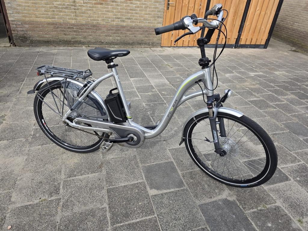 Elektrische damesfiets Flyer T8 Middenmotor Compleet, Fietsen en Brommers, 47 tot 50 cm, Ophalen, Gebruikt, Overige merken