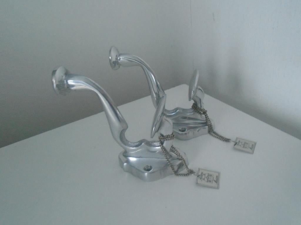 2x Riviera Maison Grote Aluminium ophang Haak Hook Kapstok, Huis en Inrichting, Woonaccessoires | Kapstokken, Wandkapstok, Verzenden