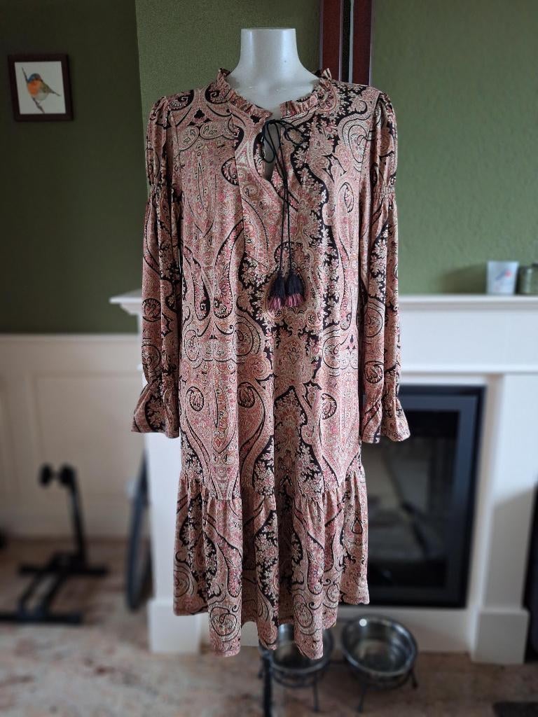 K-Design K Design nieuwe roze zwarte jurk XXL, K-design, Verzenden, Maat 46/48 (XL) of groter, Nieuw