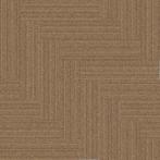 Bruin beige tapijttegels visgraat gelegd, Interface 25x100cm, 75 m² of meer, Nieuw, Ophalen of Verzenden, Tapijttegels