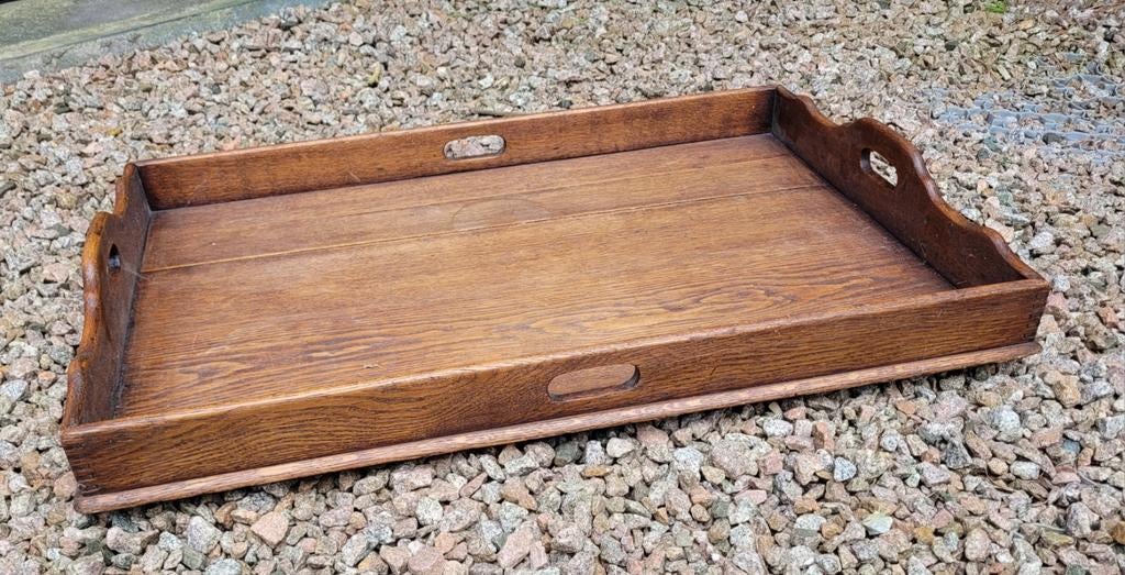 Eiken houten dienblad 48 x 70 cm, Ophalen, Rechthoekig, Hout