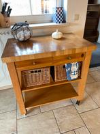 Massief houten keukentrolley, Huis en Inrichting, Ophalen, Gebruikt