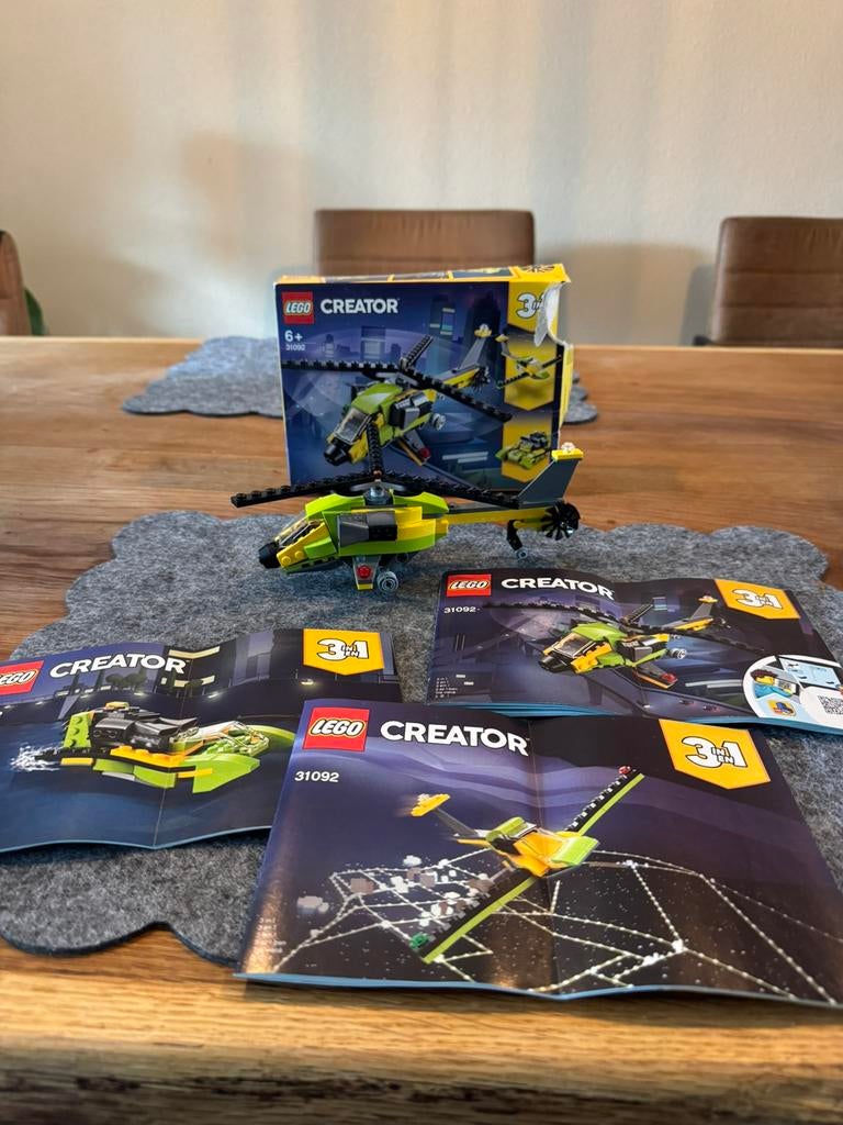 Lego 31092 Creator, Ophalen of Verzenden, Zo goed als nieuw, Complete set, Lego