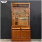 Antieke Dijst Vitrine Winkelvitrine Kast Museumkast, Ophalen, Met deur(en), 50 tot 100 cm, Nb