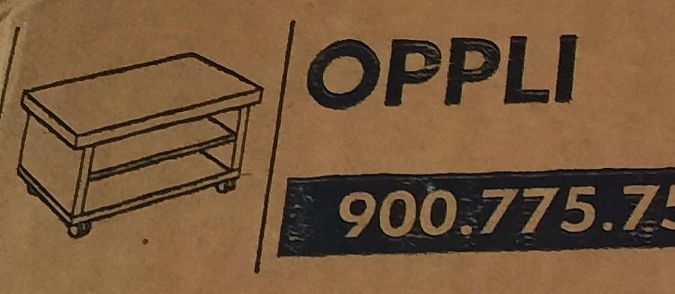 IKEA OPPLI Tv meubel/Bijzettafel - Nieuw in doos, Minder dan 45 cm, Modern, Scandinavisch, Nieuw, Ophalen of Verzenden
