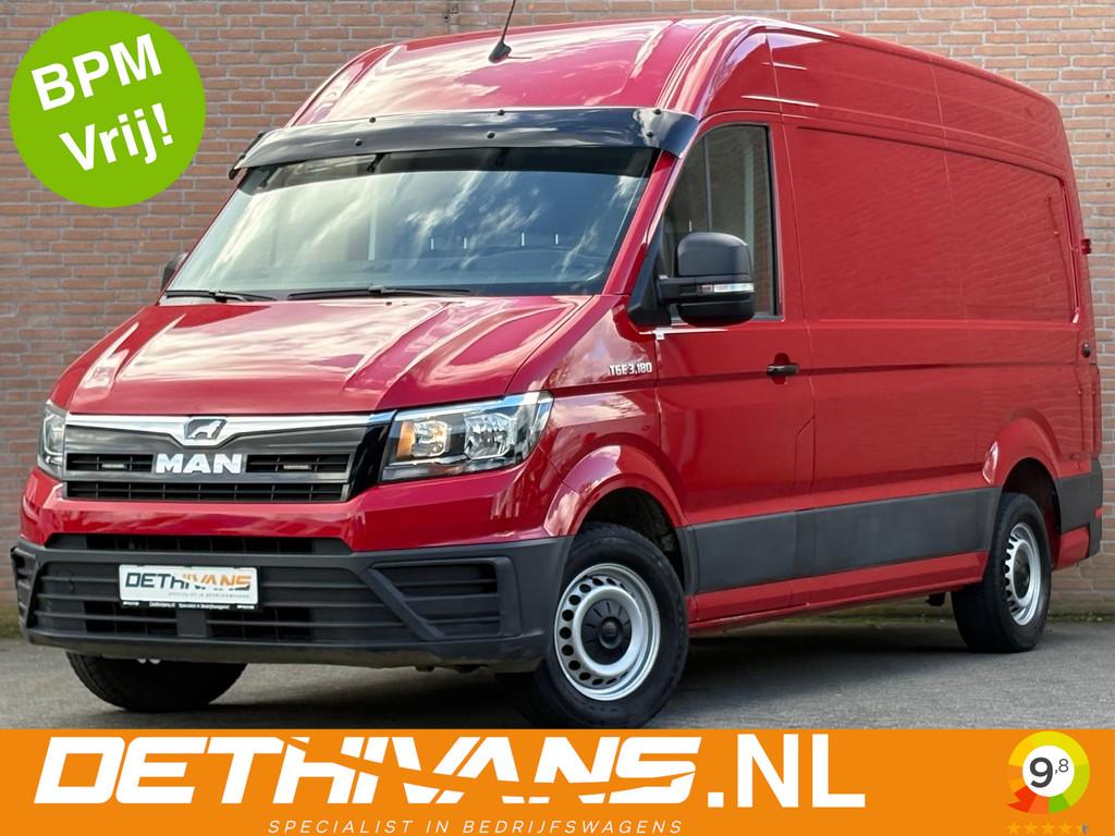 MAN TGE 3.180 177PK L3H3 / Carplay / Camera / 3.500KG Trekha, Auto's, Bestelauto's, Voorwielaandrijving, Stof, Gebruikt, Huisgarantie