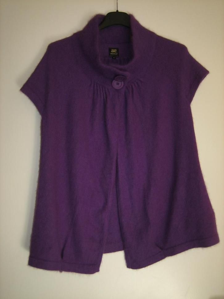 Heerlijk warm paars angoravestje BRUPHILS 38-40-42 Snazzeys, Kleding | Dames, Truien en Vesten, Nieuw, Maat 38/40 (M), Paars, Verzenden