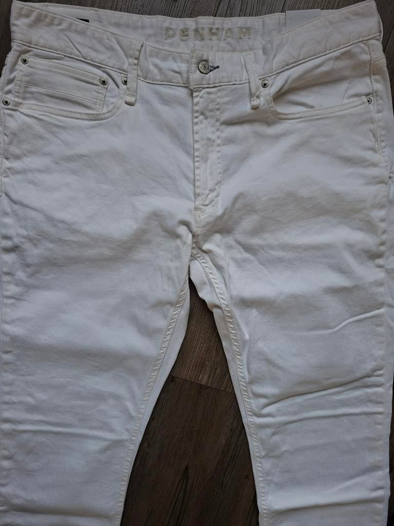 DENHAM Razor slimfit jeans W36 L32, W36 - W38 (confectie 52/54), Wit, Nieuw, Ophalen of Verzenden