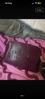 Ted Baker London clutch tasje bordeauxrood croco print, Ophalen of Verzenden, Zo goed als nieuw, Rood, Avondtasje