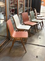 Vintage houten stoelen (8x), Ophalen, Gebruikt, Overige kleuren, Overige materialen