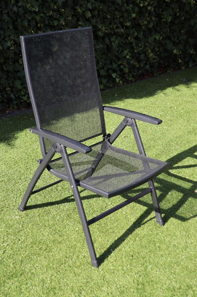 Kettler ENGARDEN Siero verstelbare tuinstoel antraciet, Ophalen, Gebruikt, Metaal, Verstelbaar
